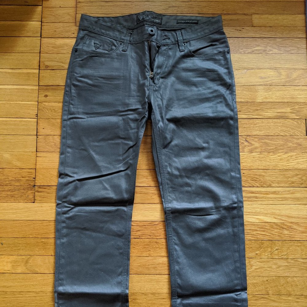 Guess Lincoln Slim Straight Coated Jeans 30x30